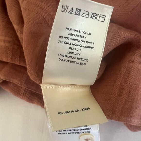 Anthro Vanessa Virginia Edisto Dusty Rose Top Sz 0 - Picture 7 of 7